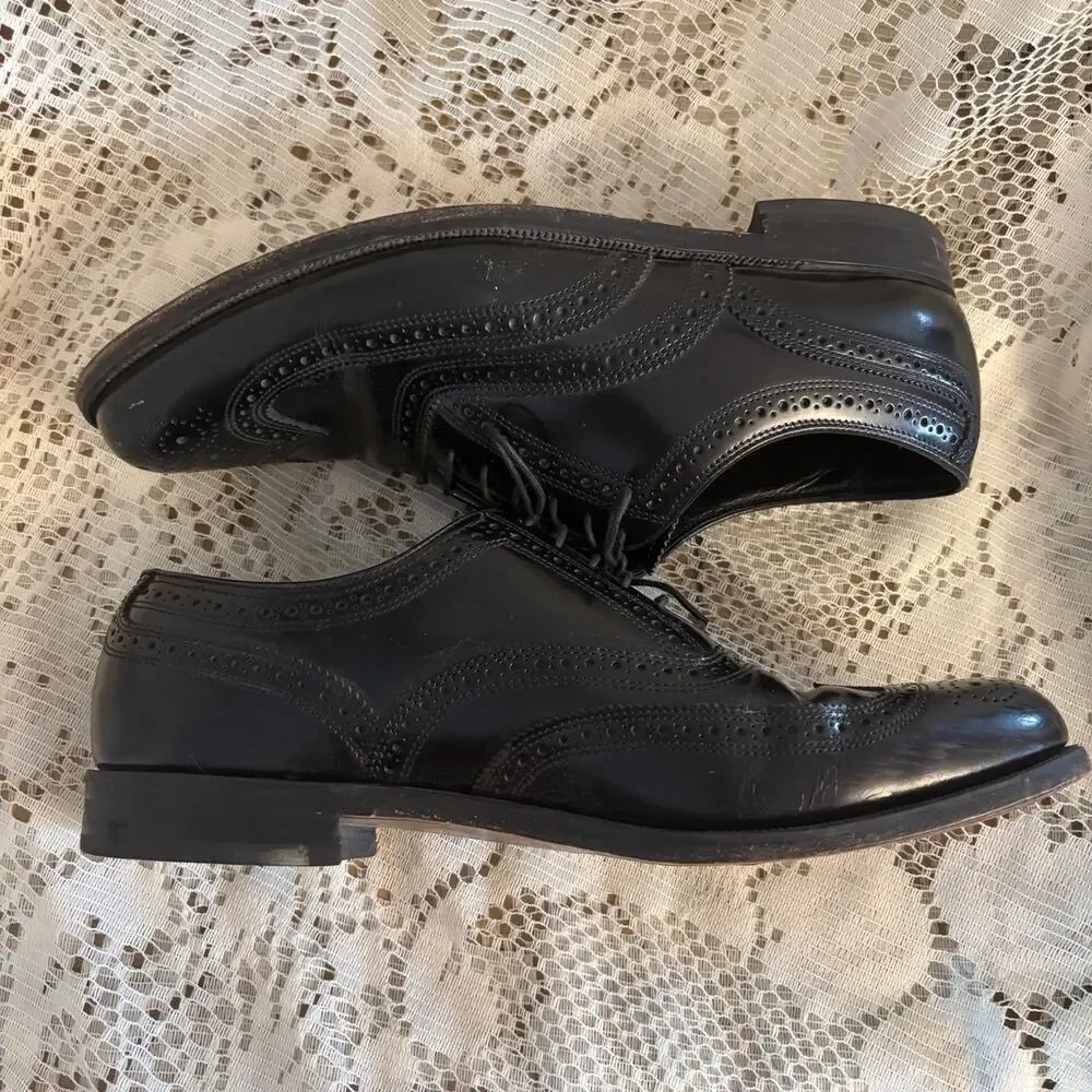 Florsheim Lexington Men's US 9 D Black Oxford Wingtip Shoes